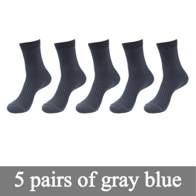 

Men Bamboo Fiber Socks Brand New Casual Business Dress Anti-Bacterial Deodorant Breatheable Man Tube Socks 5pairs lot