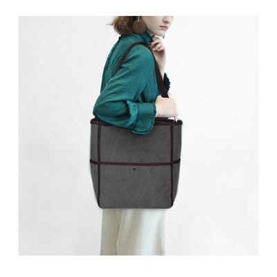 

Womens canvas shoulder bag casual handbag portable Messenger bag bucket bag
