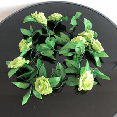 

8Ft Hanging Artificial Fake Rose Flower Ivy Vine Garland Wedding Home DIY Decor