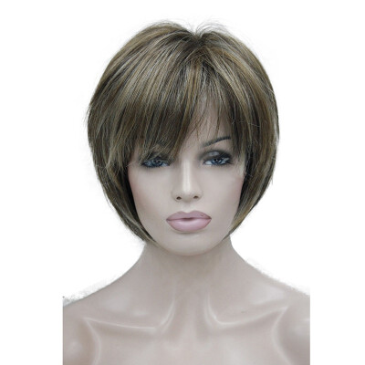 

StrongBeauty Short Layered Blonde  Thick Fluffy Full Synthetic Wig Heat Ok COLOUR CHOICES