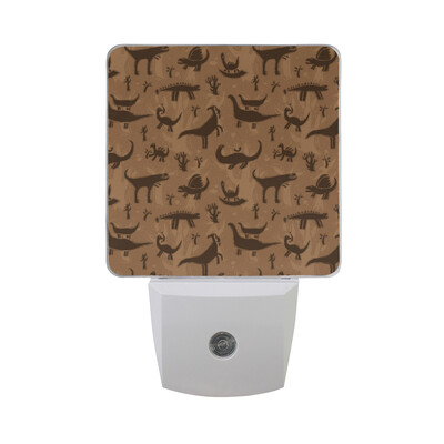 

ALAZA LED Night Light With Smart Dusk To Dawn SensorDinosaur Moon Plug In Night Light