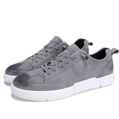

Autumn Korean fashion shoes mens flat-bottomed black casual shoes retro Joker shoes in England