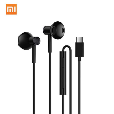 

Original Xiaomi Dual-unit Half-in-ear Type-C Earphones MEMS Microphone Wired Control Music Stereo Headphone Durable Earbud for Sma