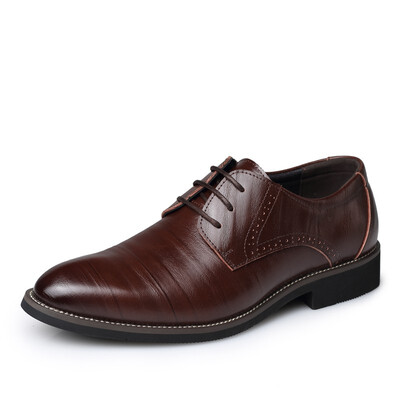 

JUQI Business Men Oxford Genuine Leather Shoes