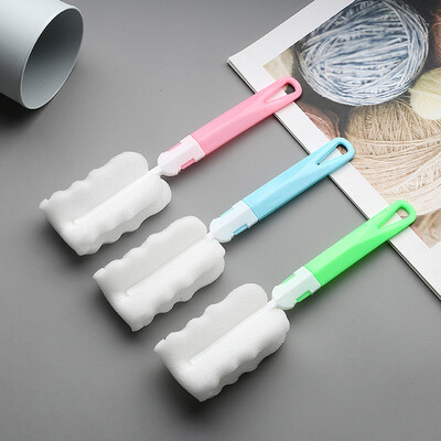 

Jiebi Shi kitchen sponge long handle cup brush cup wipe bottle brush cleaning mug cup brush cleaning cup brush