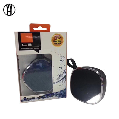 

WH C5 Wireless Bluetooth Speaker LED Night Light Outdoor Waterproof Mini Portable MP3 Audio Pluggable Card for iphone xiaomi
