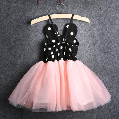 

Cute Toddler Baby Girls Kids Dress Pink Princess Lace Dresses Party Dress 0-5Y