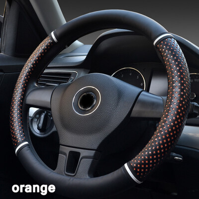 

Car interior accessories comfortable Multi-color 363840cm Car Steering Wheel Cover Micro Fiber Leather Antiskid protection