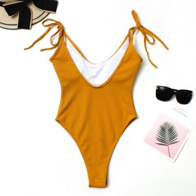 

Women One Piece Push Up Bikini Bandage Monokini Swimsuit Swimwear Bathing Suit