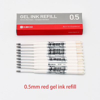 

Kaco G2 Retractable Gel Ink Refills BlackBlueRedDark blue Fine Point 05mm for Roller Ball Pens 10pcspack