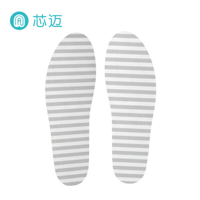 

Senthmetic cork light insole stripe sweat-absorbent breathable arch support sports shock absorption gray stripes female 39