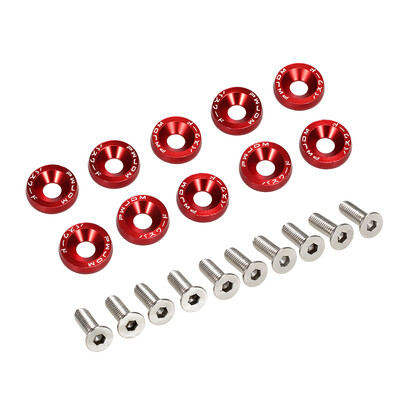 

Billet Aluminum Fender Bumper Washer Bolt Engine Bay Dress Up Kit Universal Screw Bolt Car Styling