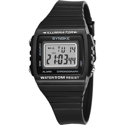 

Watch student electronic watch fashion outdoor waterproof electronic watch mens plastic sports watch