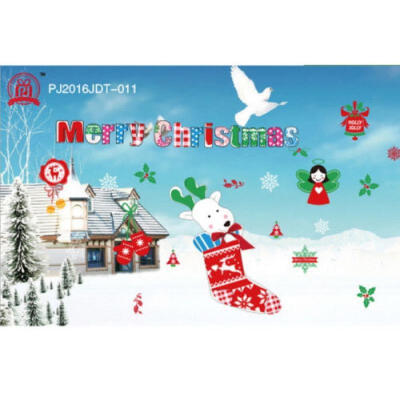 

New Merry Christmas Wall Stickers Art Vinyl Decal Xmas Window Removable Decor