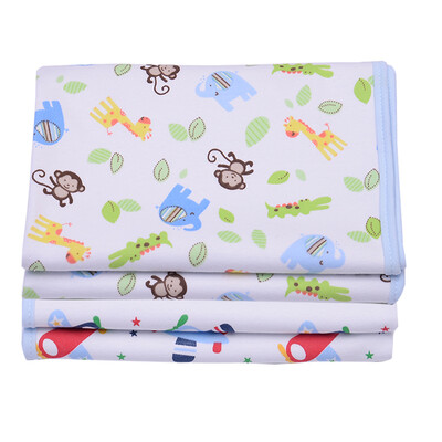 

Hi Kay 2 pack baby baby pad set three waterproof breathable bamboo fiber cotton wool double face pad (animal + aircraft) 50 * 70cm