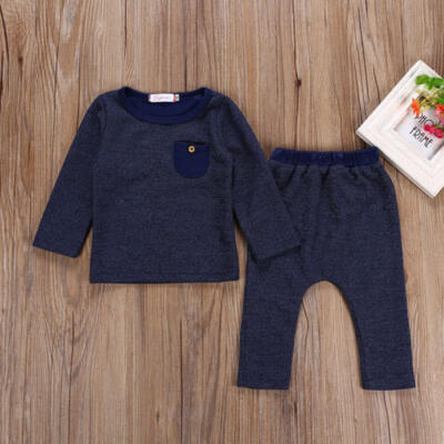 

Infant Baby Girls Boys Clothes Tops T-shirtPants Trousers Outfits Pajamas 2PCS