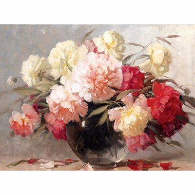 

diy Diamond embroidery decoration 5d diamond painting cross stitch flowers vase Mosaic rhinestone pasted pattern gift
