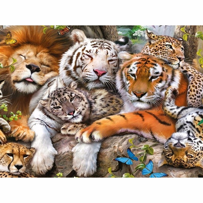 

diy Diamond embroidery decoration 7d diamond painting cross stitchti tiger vase Mosaic rhinestone pasted pattern gift