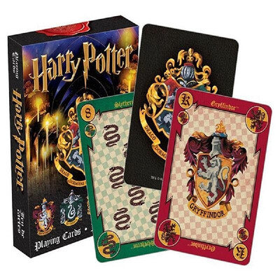 

Playing Card Set Decks Box Table Desk Party Travel Game for Harry Potter Symbols Hogwarts House Poker Gaming Cards