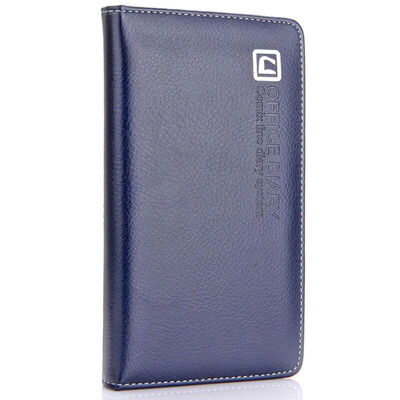 

COMIX C4644 jade series of high-grade leather notebook notebook diary A6 120 pages blue