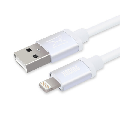 

JINDING JD-P013 Яблочный кабель данных iphone мобильный телефон быстрый заряд USB кабель для передачи данных поддержка iphone5 / 6s / 7 Plus / SE / ipad air mini 1 метр белый