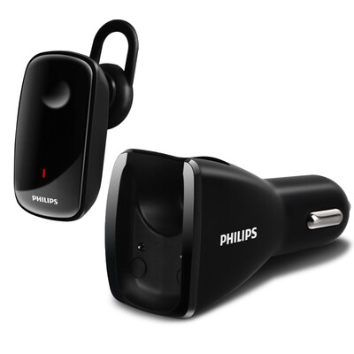 

Philips Car Charger Bluetooth Earphone Mobile Phone Car-charger 24A Fast Charging For iPhone 6s 7 Samsung S7 Edge Xiaomi Phones