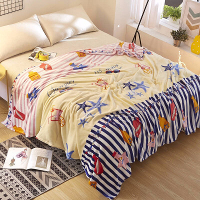 

The New Autumn And Winter Flannel Blankets Warm And Thickened Coralline Sheets Flannel Blanket