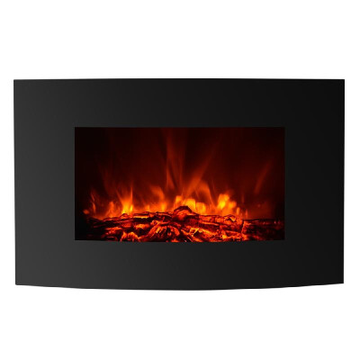 

IKAYAA XL Large 35"22" Electric Wall Mount Fireplace 3D Flame Heater with Remote Control Heat Setting 1500W