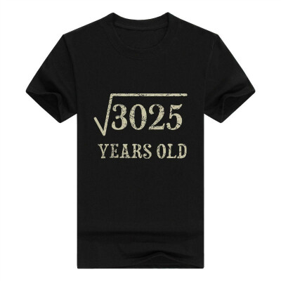 

55 yrs Years Old Square Root of 3025 55th Birthday T-Shirt