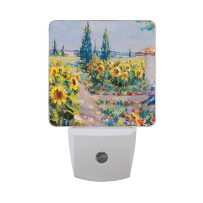 

ALAZA LED Night Light With Smart Dusk To Dawn SensorUnion Jack Wall Red Blue Plug In Night Light