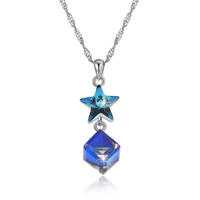 

VenomLV Ladies Necklace Pendants Women Crystal from Swarovski S925 Silver Platinum Plated