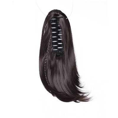 

11" Short Screw Curls Claw Clip Ponytail Extensions Synthetic Clip in Drawstring Curly Ponytail Hairpiece Jaw Clip Hair Extension
