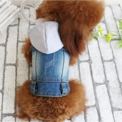 

Fashion Pet Dog Cat BlueJean Denim Puppy Coat Jacket Clothes Costume ApparelCute