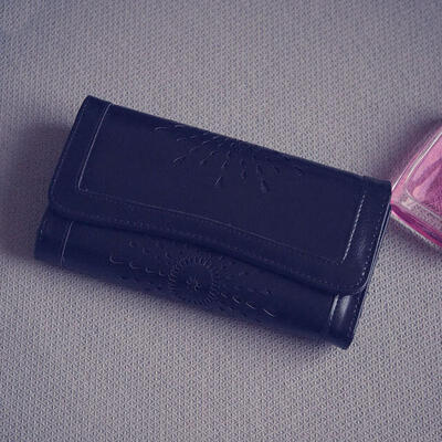 

Ladies Women Boho Leather Wallet Handbag Clutch Bag Phone Card Holder Long Purse