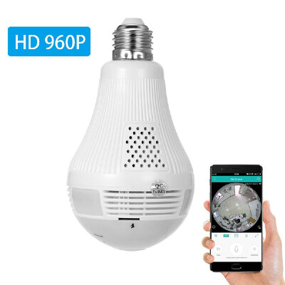 

Wireless 1080P Mini Panoramic Fish Eye WIFI 360 Degree Wireless VR Camera LED Light Bulb IP Camera IR Lamp Night Vision IR-CUT Ful