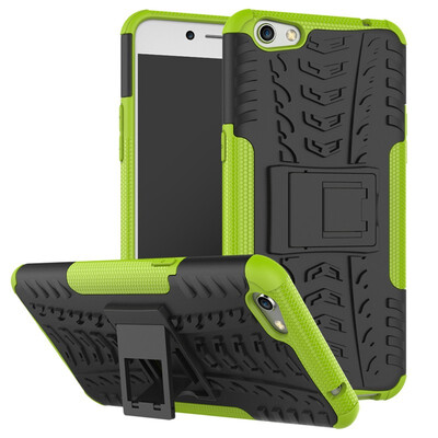 

Fivice OPPO R9s PlusF3 plus Case TPU anti-fall tire pattern back clip bracket phone case