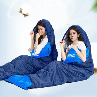 

Antarctic sleeping bag adult outdoor indoor autumn&winter thick warm portable camping sleeping bag home sleeping bag dark blue season sleeping bag 19kg