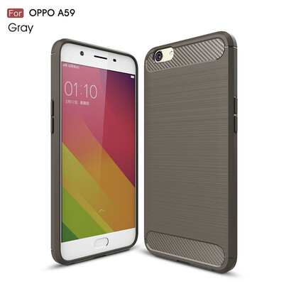 

Fivice OPPO F1SA59 case Luxury brushed carbon fiber TPU soft shell