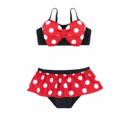 

USStock Baby Kids Girl Bikini Swimwear Strappy Swimming Swimsuit Costume Bathing