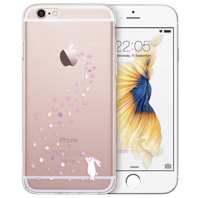 

(ESR) iPhone6 ​​/ 6s телефон футляр / защитная крышка 4,7-дюймовый мобильный телефон Apple 6S устанавливает силиконовые прозрачные противоскользящие мягкие раковины, какая серия цветков дождя кролика