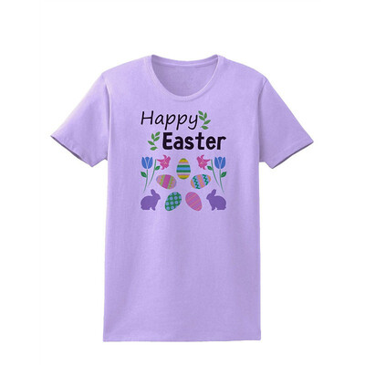 

TooLoud Happy Easter Womens T-Shirt Design