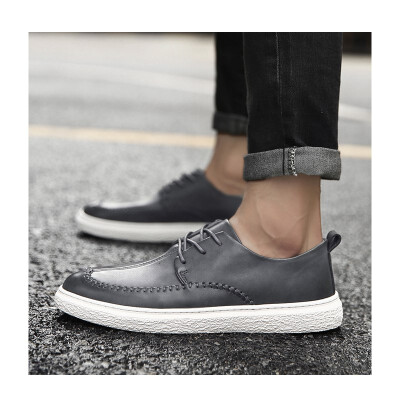 

2018 new Korean version of the trend of mens shoes peas shoes mens tide shoes mens casual shoes wild shoes England shoes