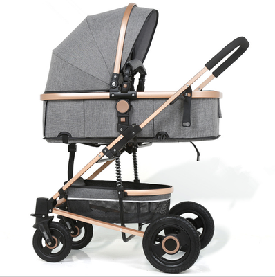 

Wisesonle baby stroller is available for sitting&lying on high view double shock absorbers portable folding baby stroller khak