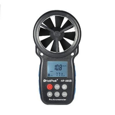 

HoldPeak HP-866B Mini LCD Digital Anemometer Wind Speed Air Velocity Temperature Measuring with Backlight
