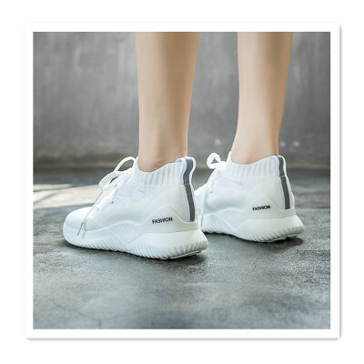 

2018 new Harajuku style sneakers sports mesh breathable white shoes women