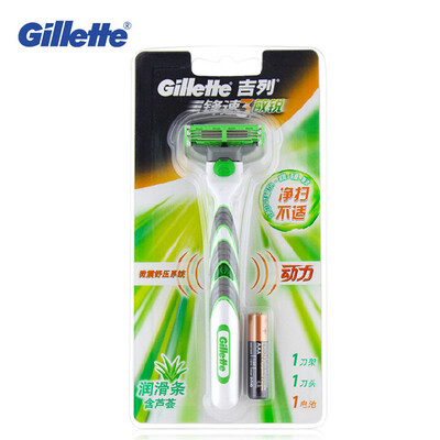 

Genuine Gillette Mach 3 Power Sensitive Shaving Razor Blades For Men Shavers 1 Holder With 1 Blade Safety Razors