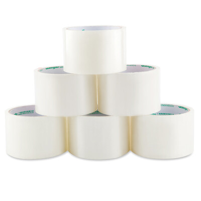

GuangBo 6 package 60mm 30y transparent sealing wide tape adhesive office supplies FX-28