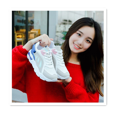 

2018 net red butterfly old shoes street shot running student sports shoes lightweight breathable Korean version of womens shoes