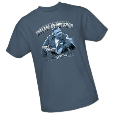 

Cliff Clavin "Babbling Fountain Of Useless Knowledge" -- Cheers Adult T-Shirt