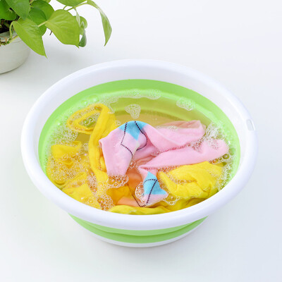 

Bingyou folding basin portable travel wash basin baby baby travel multifunctional silicone retractable 255x105cm